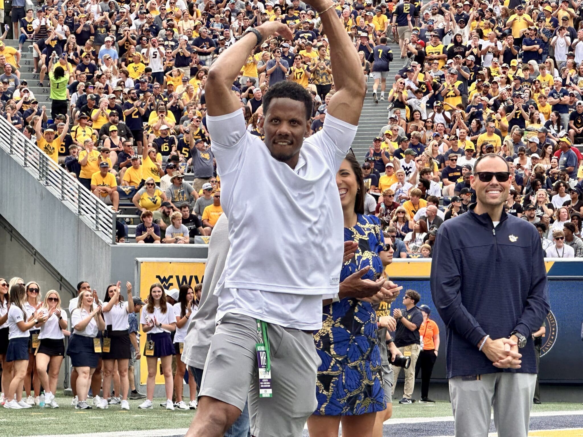 Rasheed Marshall honored after being inducted into WVU Sports Hall of Fame