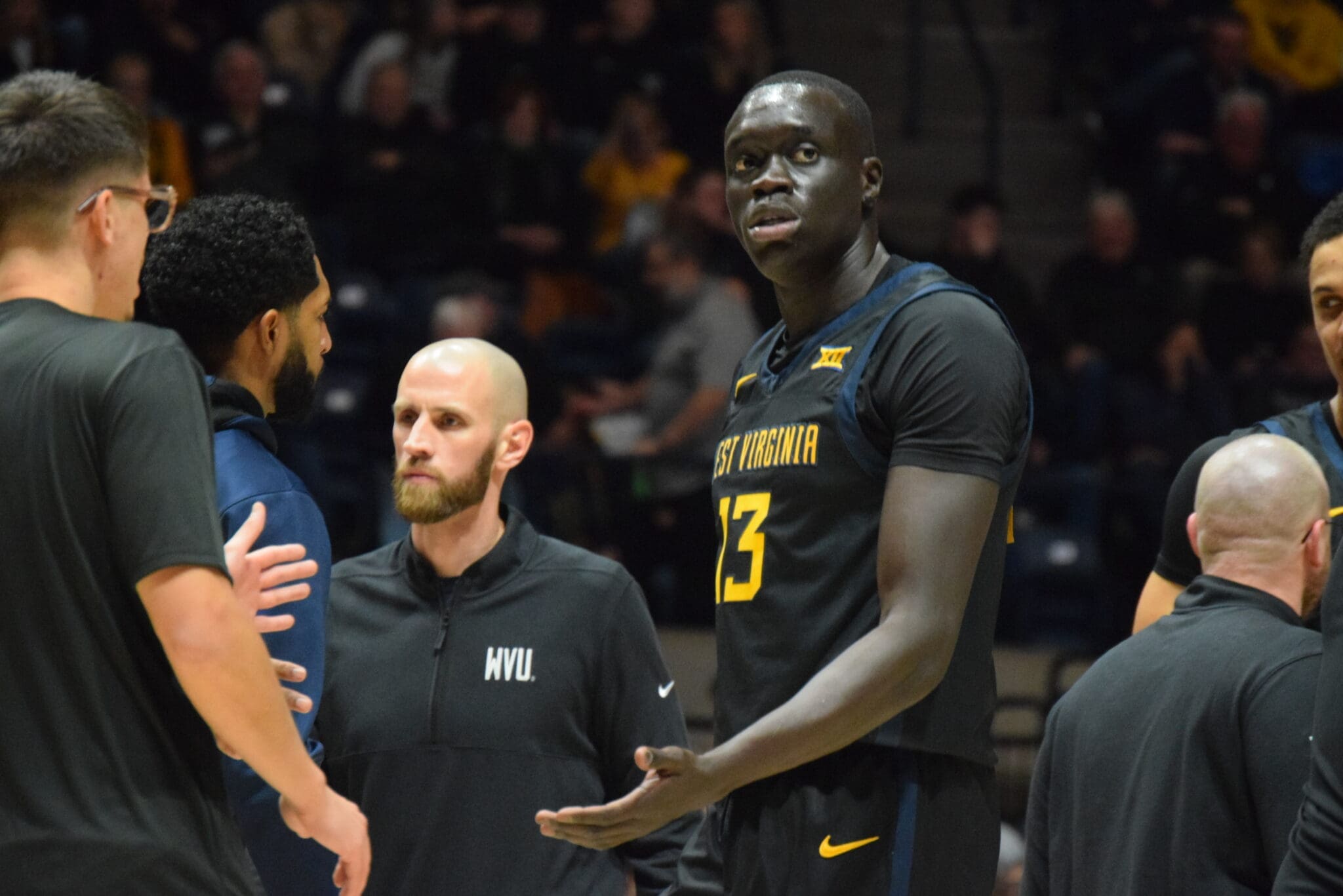 WVU Basketball Akok Akok