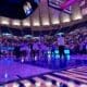 WVU Women's Basketball team huddle