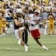WVU Football WR Hudson Clement against Kansas