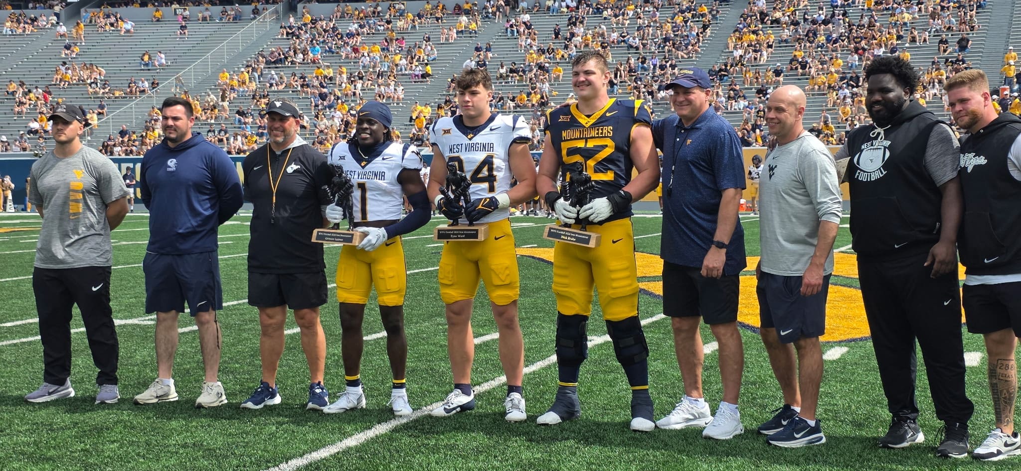 WVU Football 2026 spring award winners