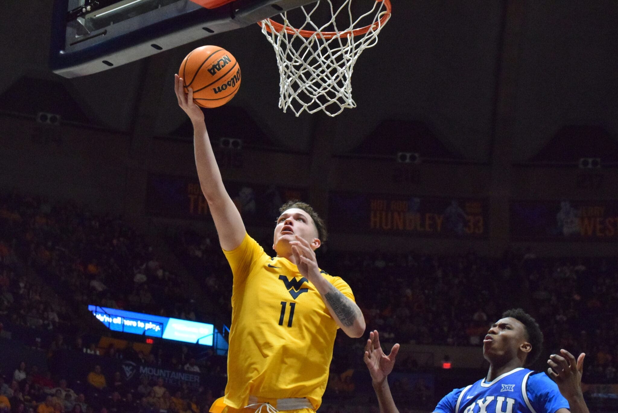 West Virginia Men's Basketball Quinn Slazinski v BYU