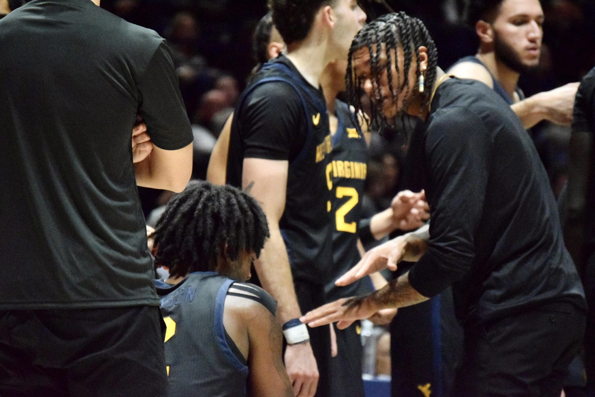 WVU Basketball Kobe Johnson and RaeQuan Battle