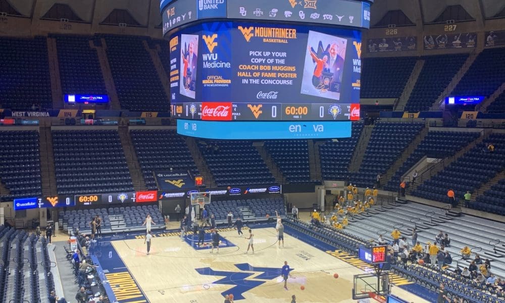 WVU Coliseum Basketball stock