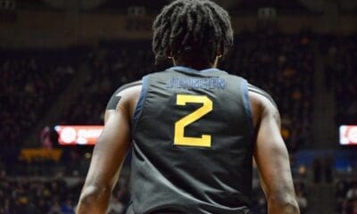 WVU Basketball Kobe Johnson black uniform
