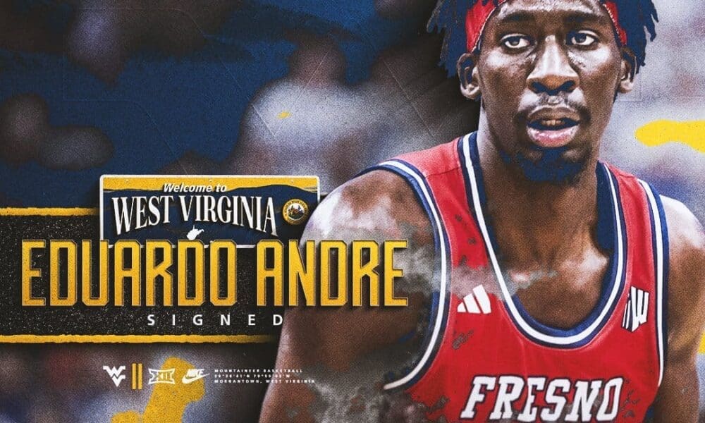 WVU Basketball Center Eduardo Andre