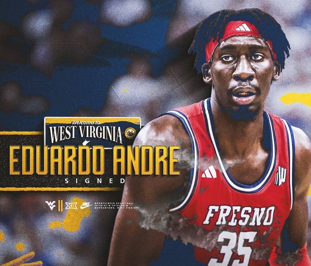 WVU Basketball Center Eduardo Andre