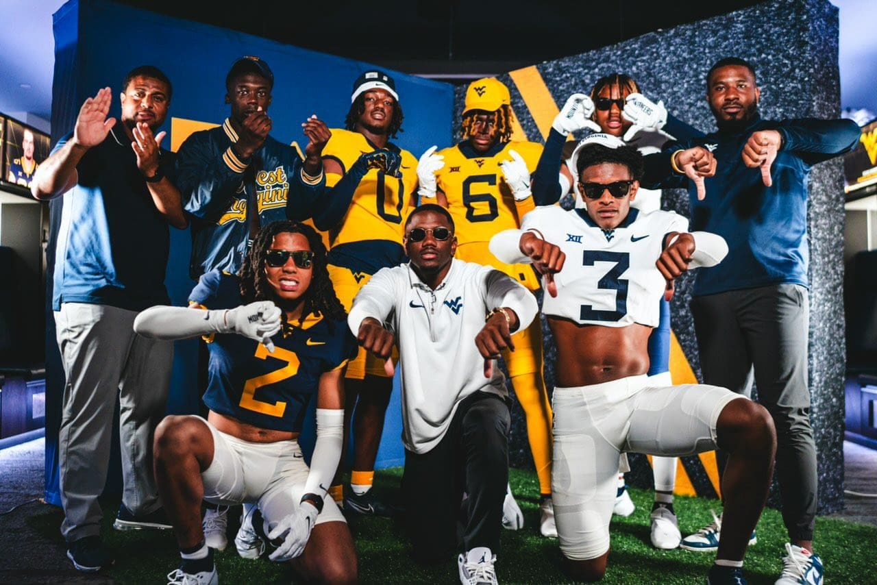 WVU Football CB recruit Aydan West and WVU coaches