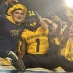 WVU Football Lee Kpogba and WVU fans