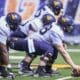 WVU Football line of scrimmage stock