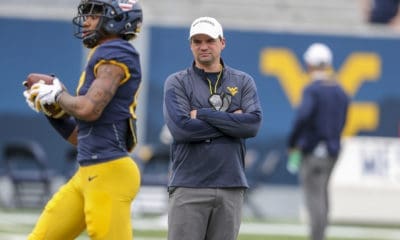 WVU Football HC Neal Brown and Sam Brown