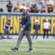 WVU Football HC Neal Brown at Gold-Blue spring game