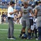 WVU Football Neal Brown and Garrett Greene
