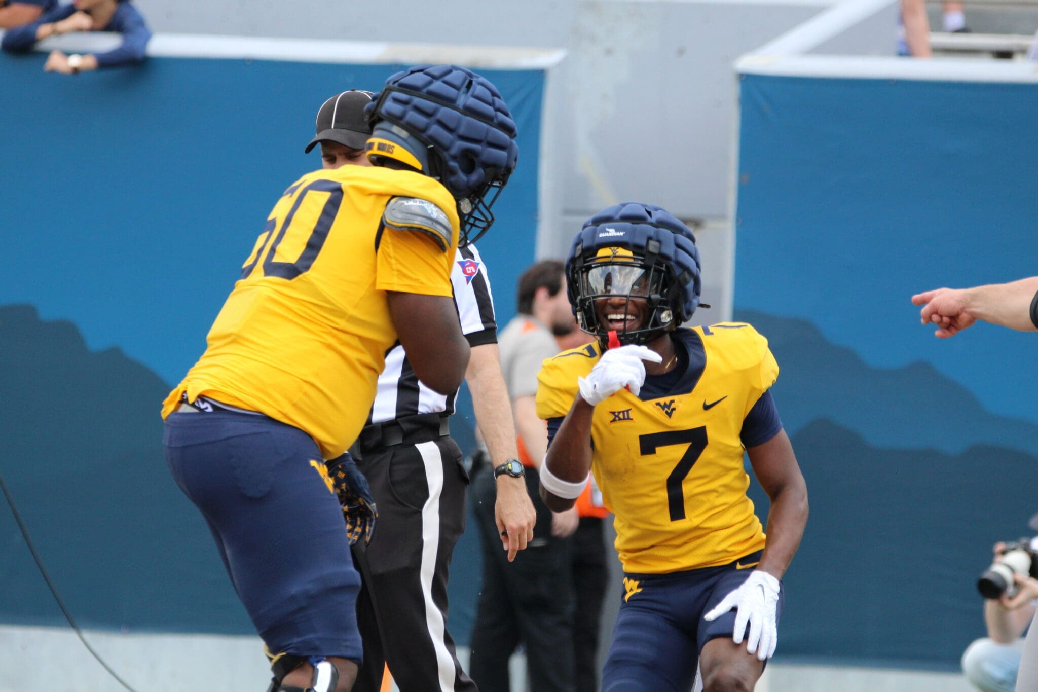 Traylon Ray at WVU Football Gold-Blue spring game