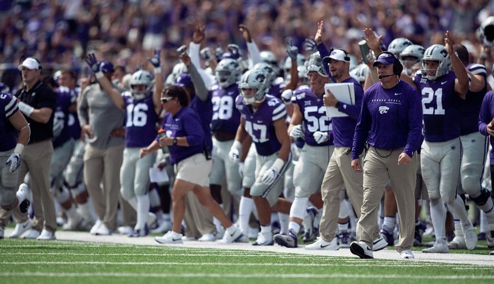Kansas State celebrating college football