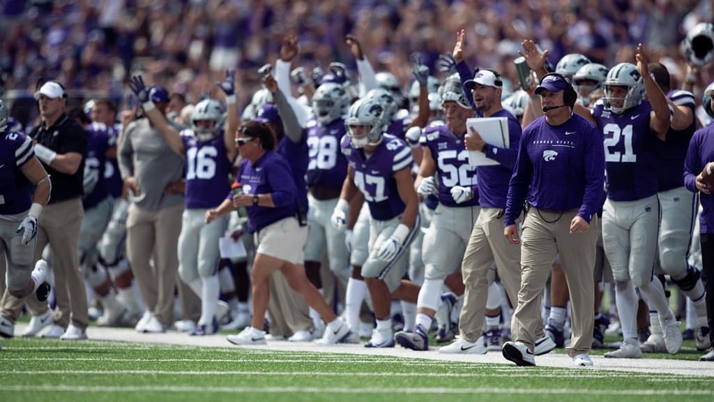 Kansas State celebrating college football