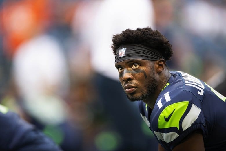 Gary Jennings with the Seattle Seahawks.