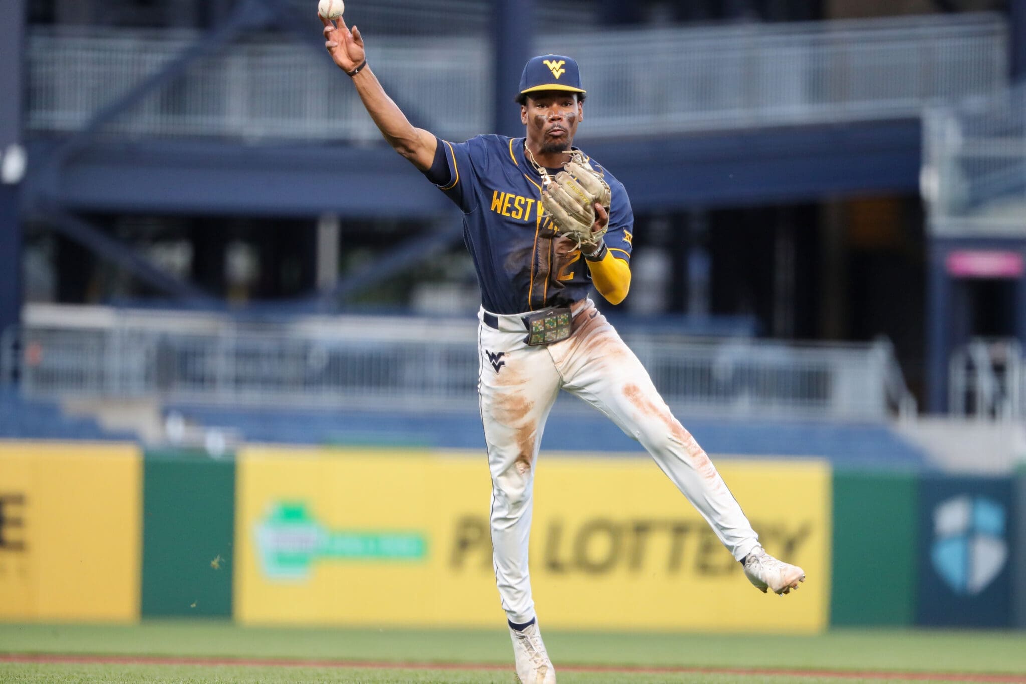 WVU Baseball infielder Tevin Tucker