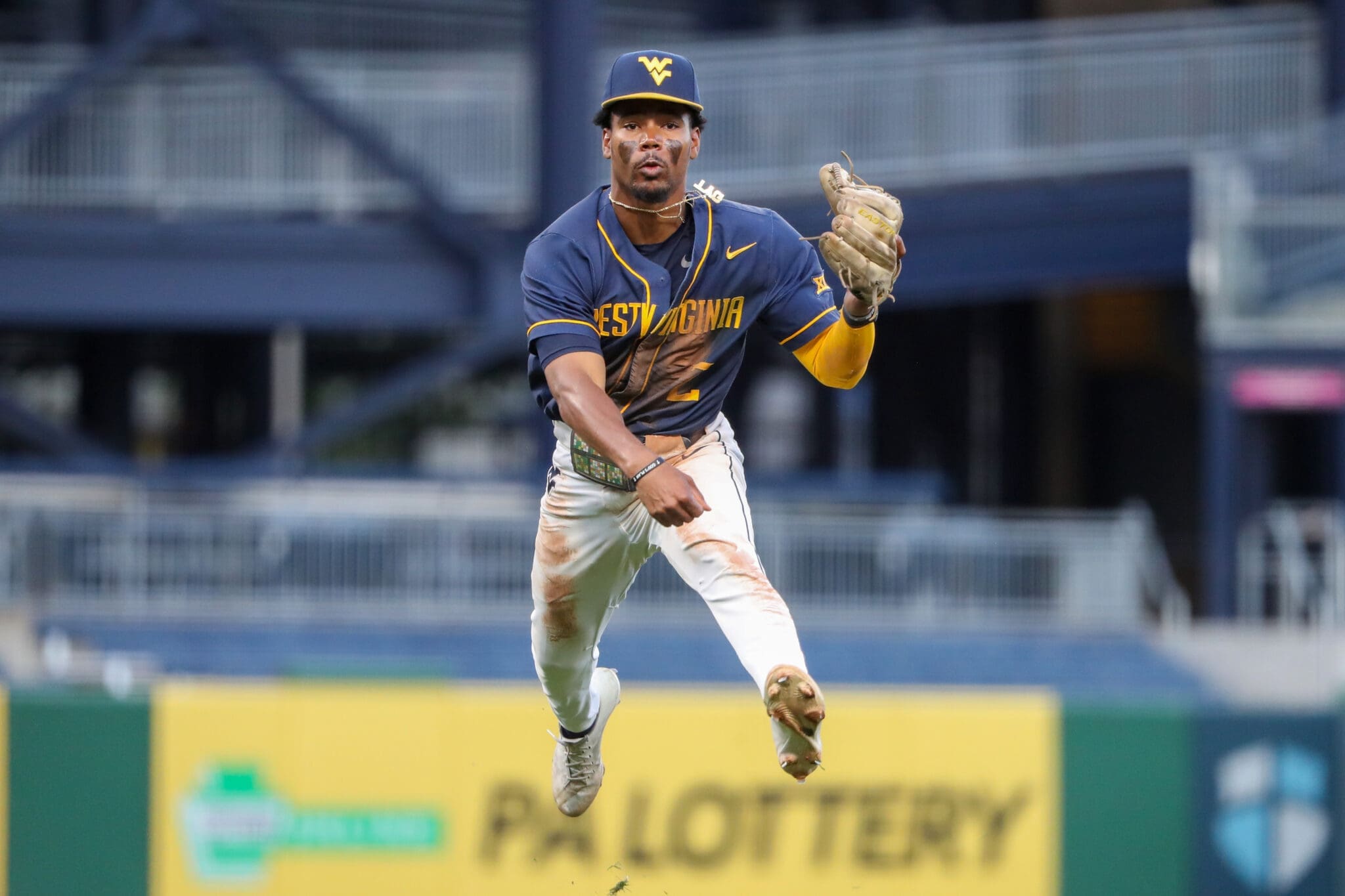 WVU Baseball infielder Tevin Tucker