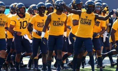 WVU Football trust the climb shirts football stock