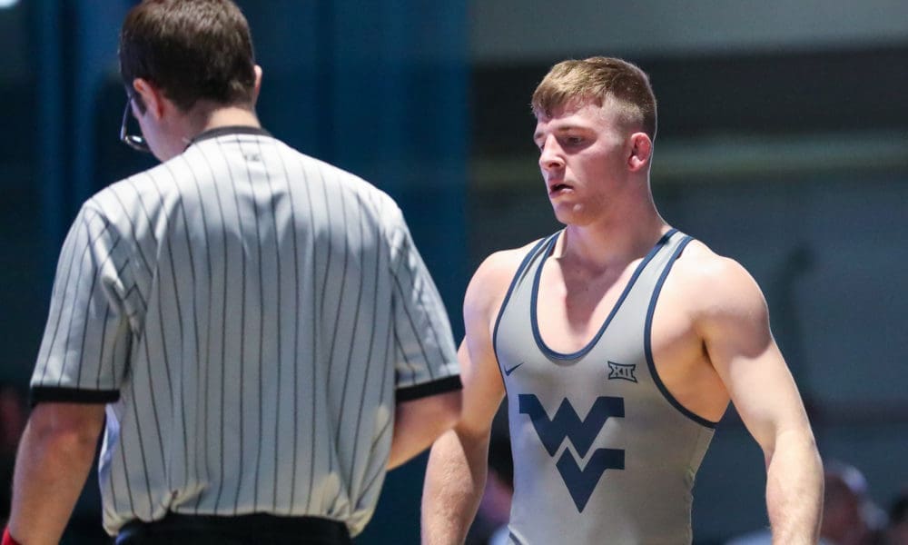 WVU wrestler Peyton Hall