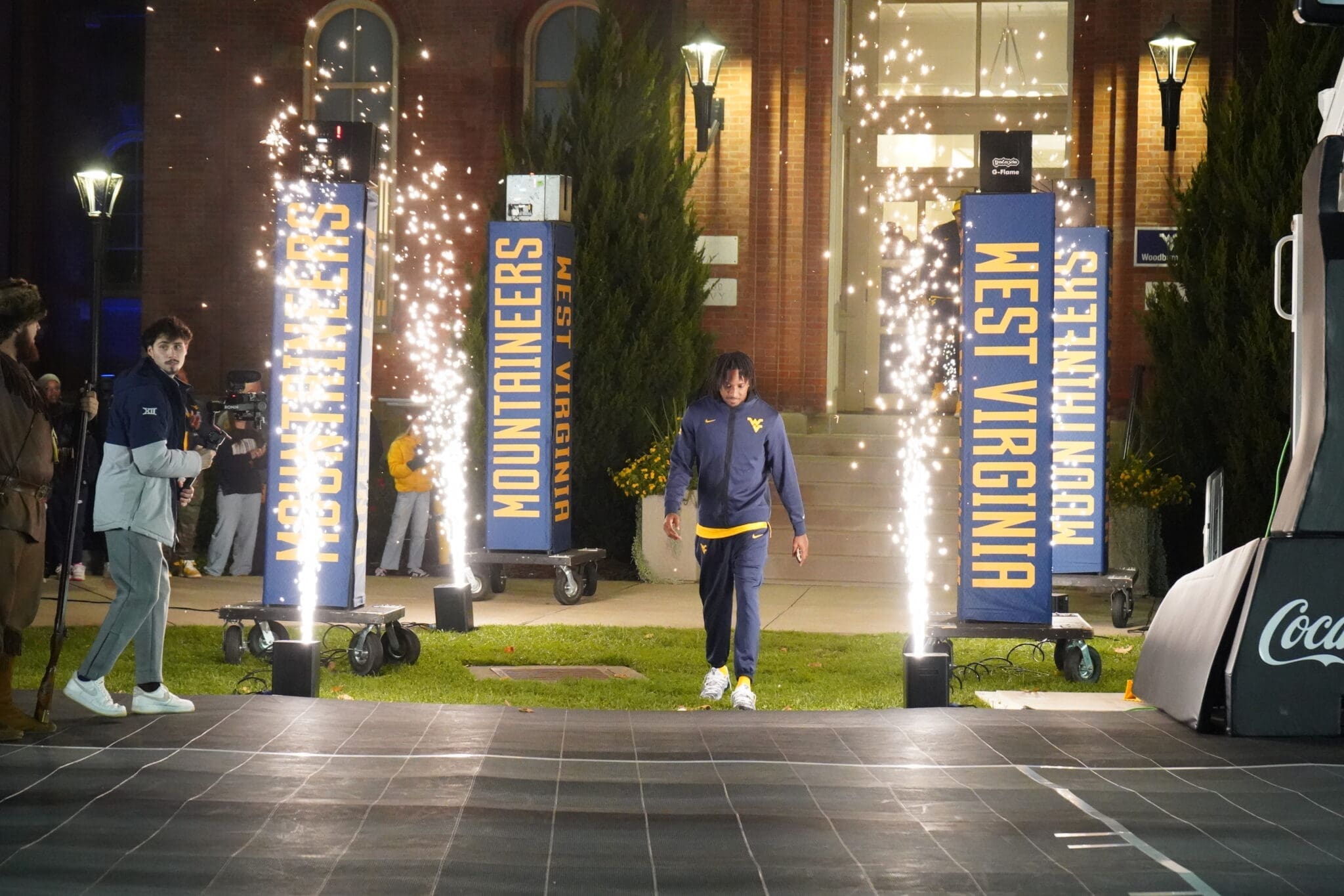 WVU Basketball intro at the Ballin’ at Woodburn event