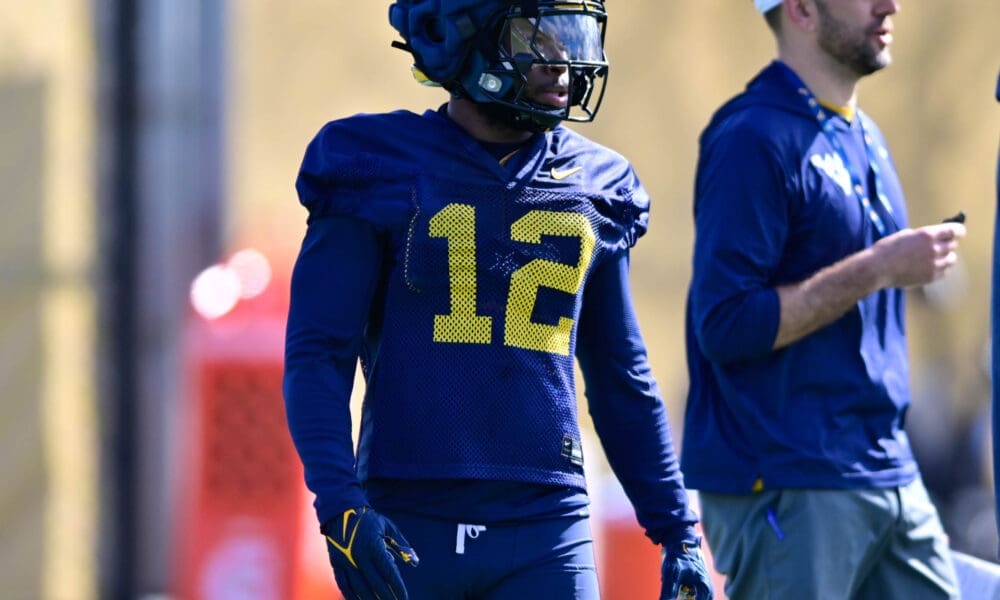 WVU Football Safety Anthony Wilson at practice