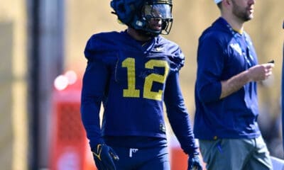 WVU Football Safety Anthony Wilson at practice
