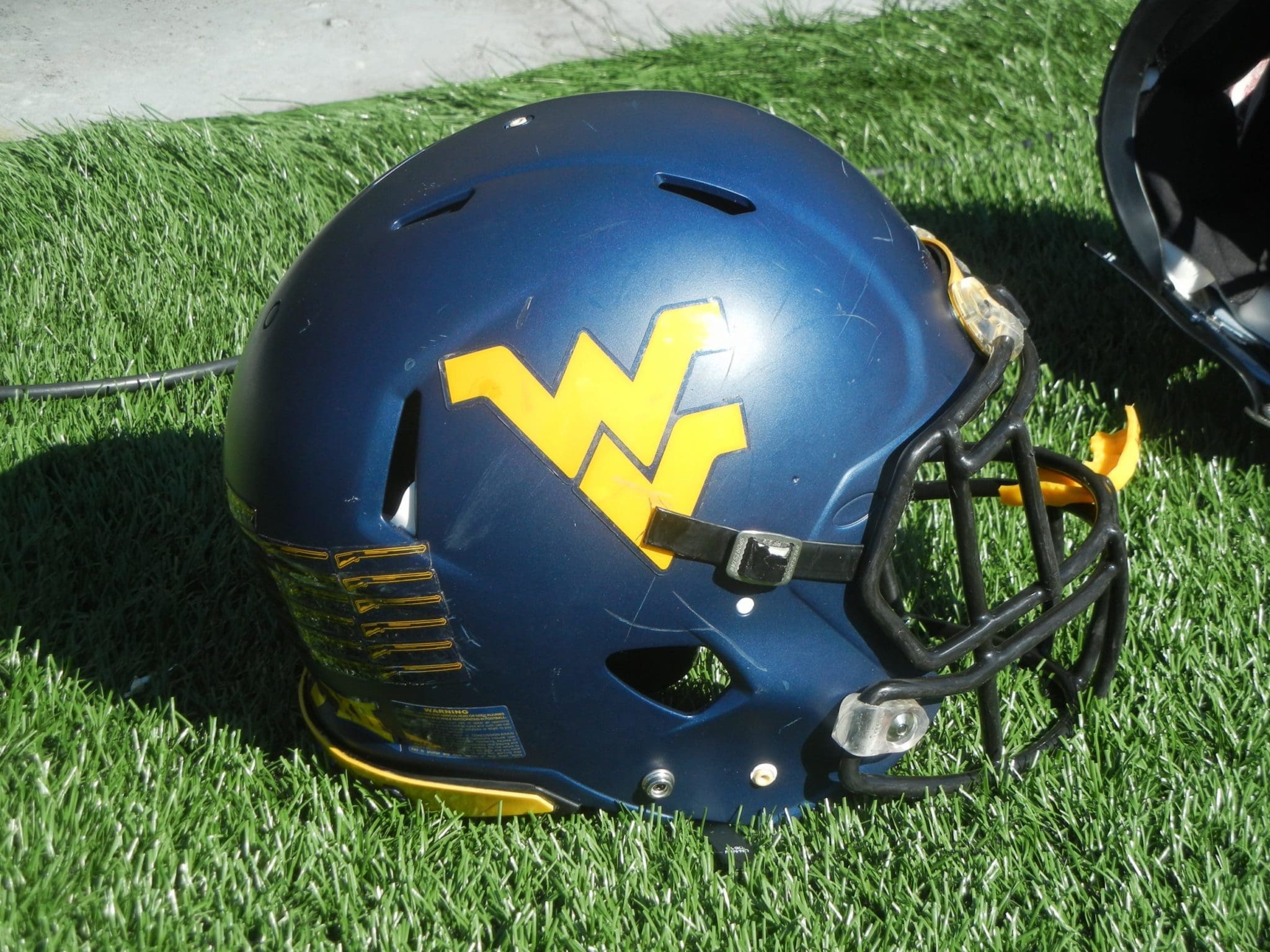 WVU football helmet stock