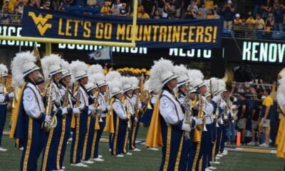 WVU band at football game