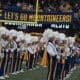 WVU band at football game