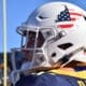 WVU Football US flag helmet