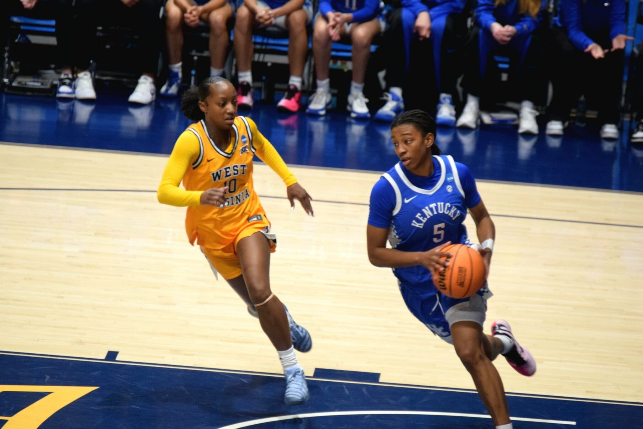 WVU Women's Basketball Jordan Harrison versus Kentucky