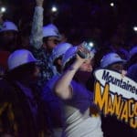Mountaineer Maniacs sign in WVU basketball crowd
