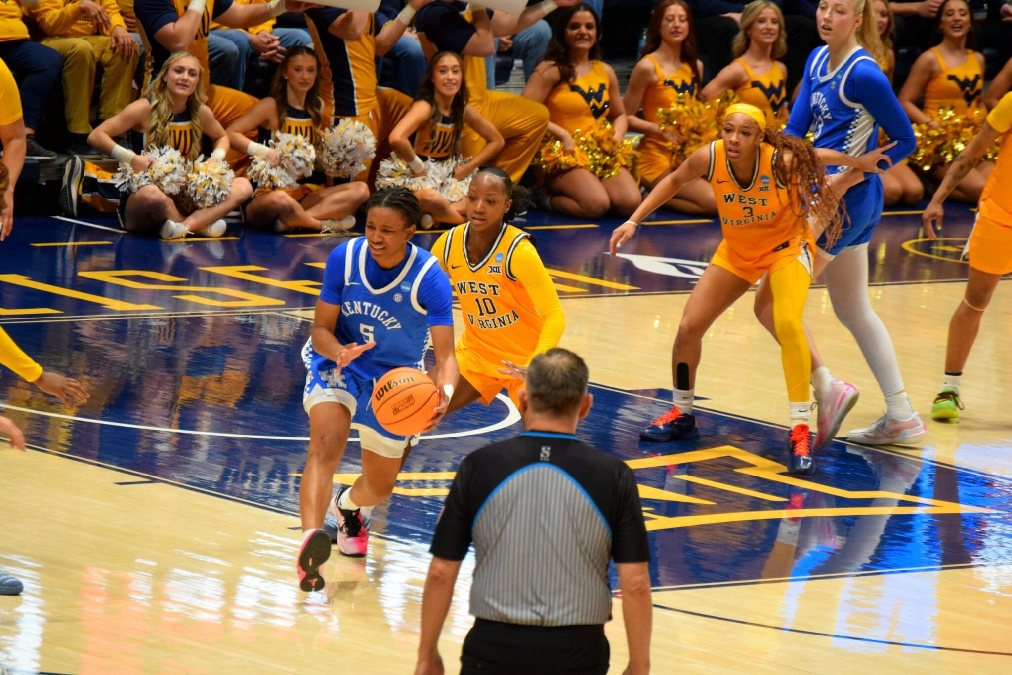 WVU Women's Basketball Jordan Harrison Defense versus Kentucky