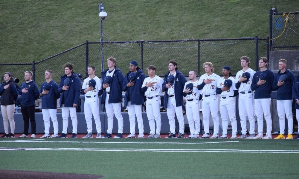 WVU Baseball Team Stock Photo