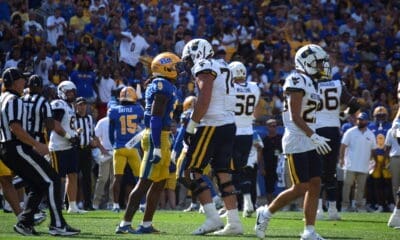 WVU Football OL Wyatt Milum in Backyard Brawl against Pitt