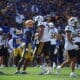 WVU Football OL Wyatt Milum in Backyard Brawl against Pitt