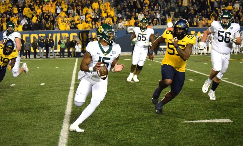 WVU Football Dante Stills against Baylor