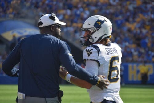 WVU Football Garrett Greene and Bial Marshall