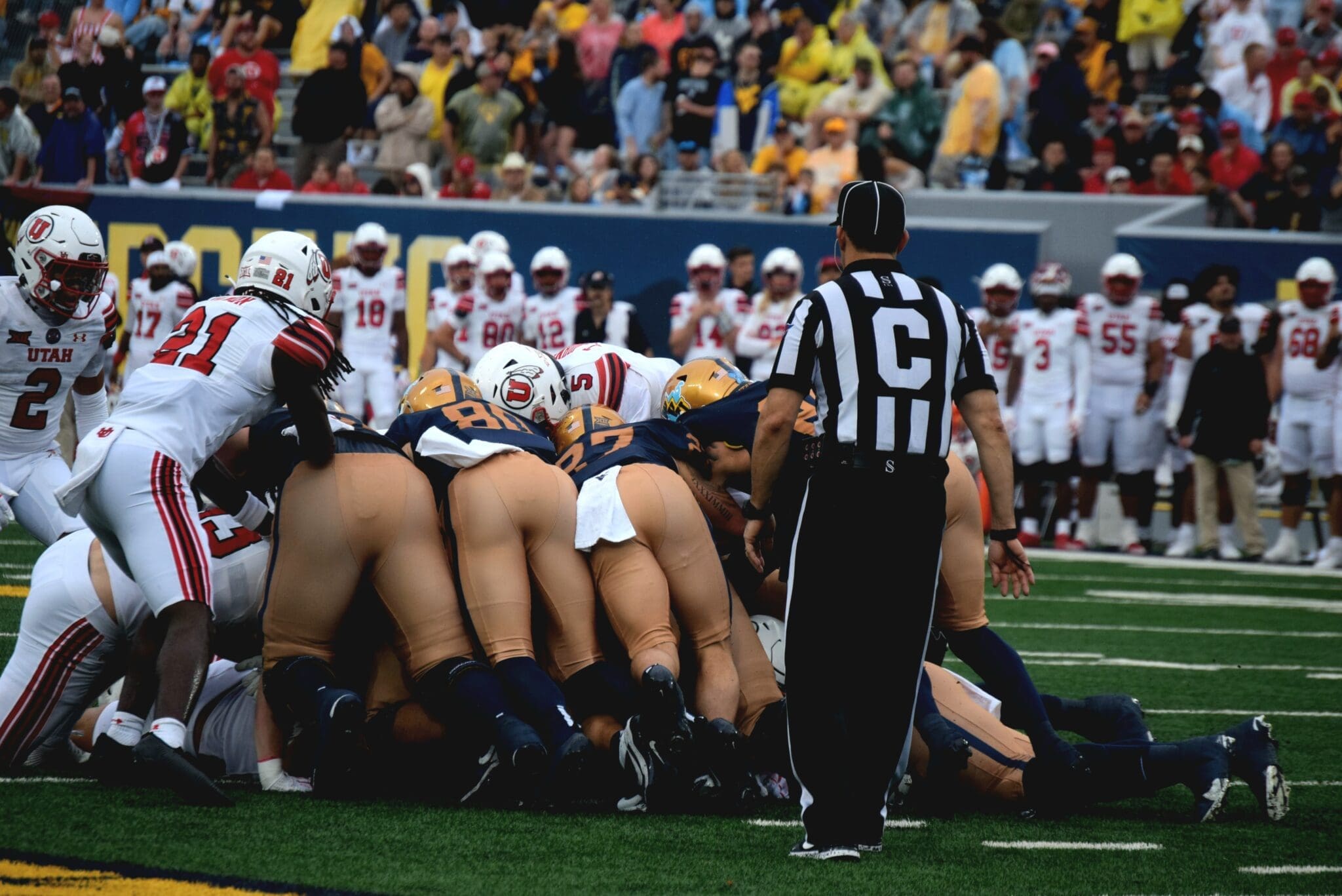 WVU Football Tush Push versus Utah