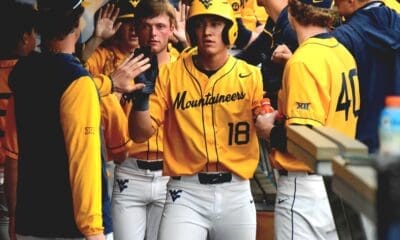 WVU Baseball celebrating