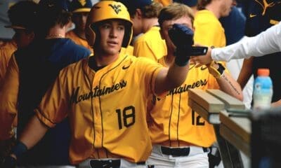 WVU Baseball celebrating
