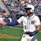 WVU Baseball Armani Guzman hand slap