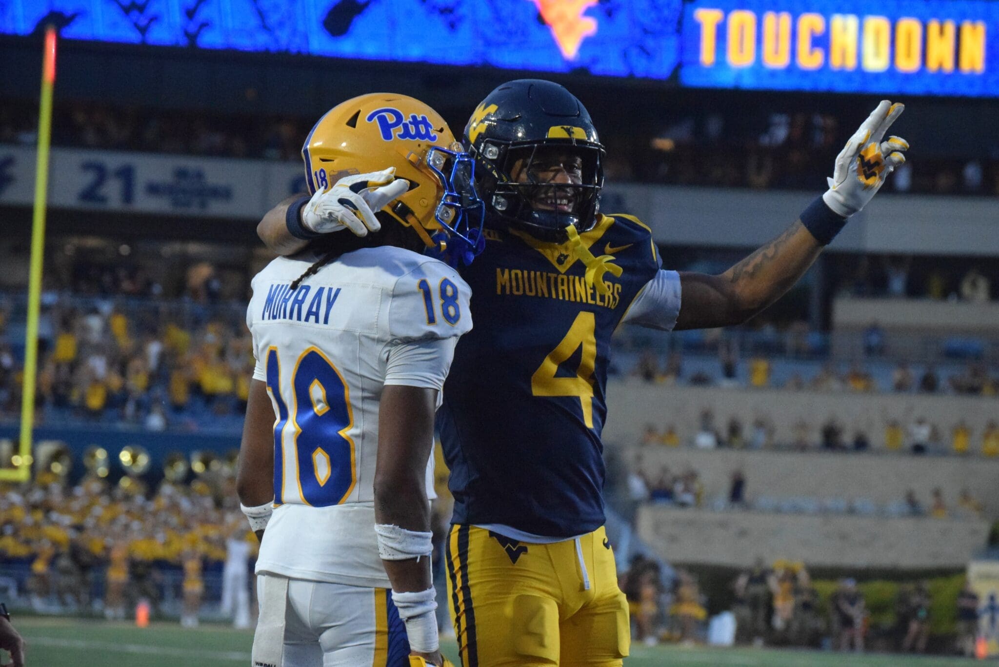 WVU Football WR Cam Vaughn against Pitt