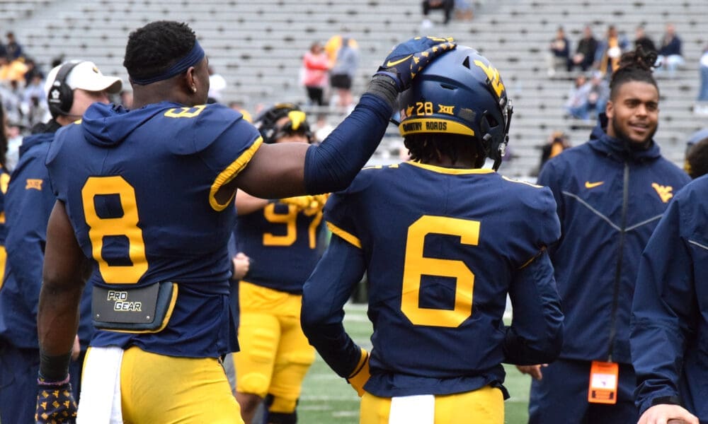 WVU Football CB Jacolby Spells and LB Lee Kpogba