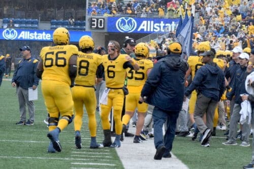 WVU Football Garrett Greene and Nicco Marchiol