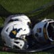 WVU Football white helmets stock