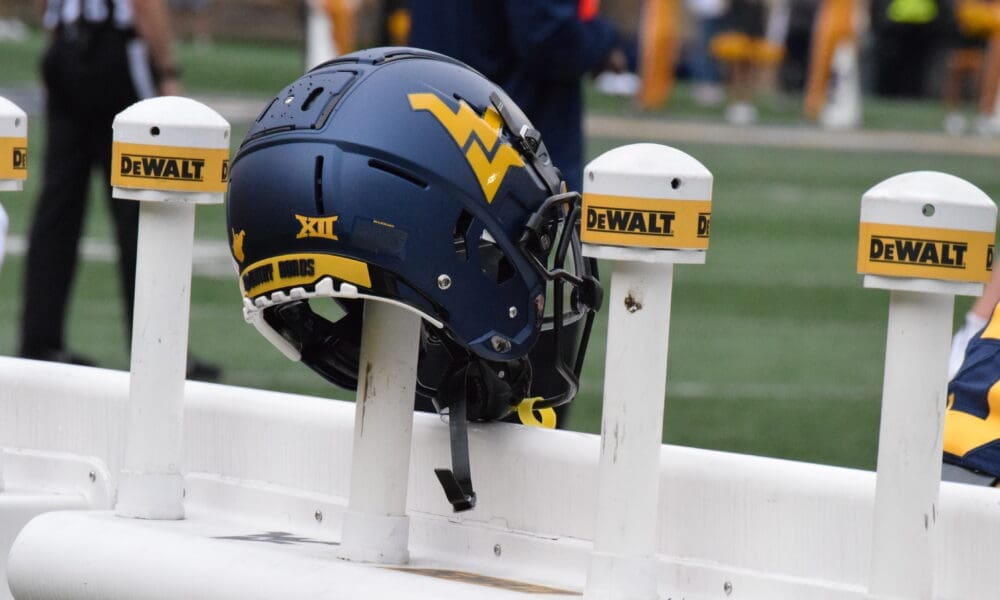 WVU Football Blue helmet