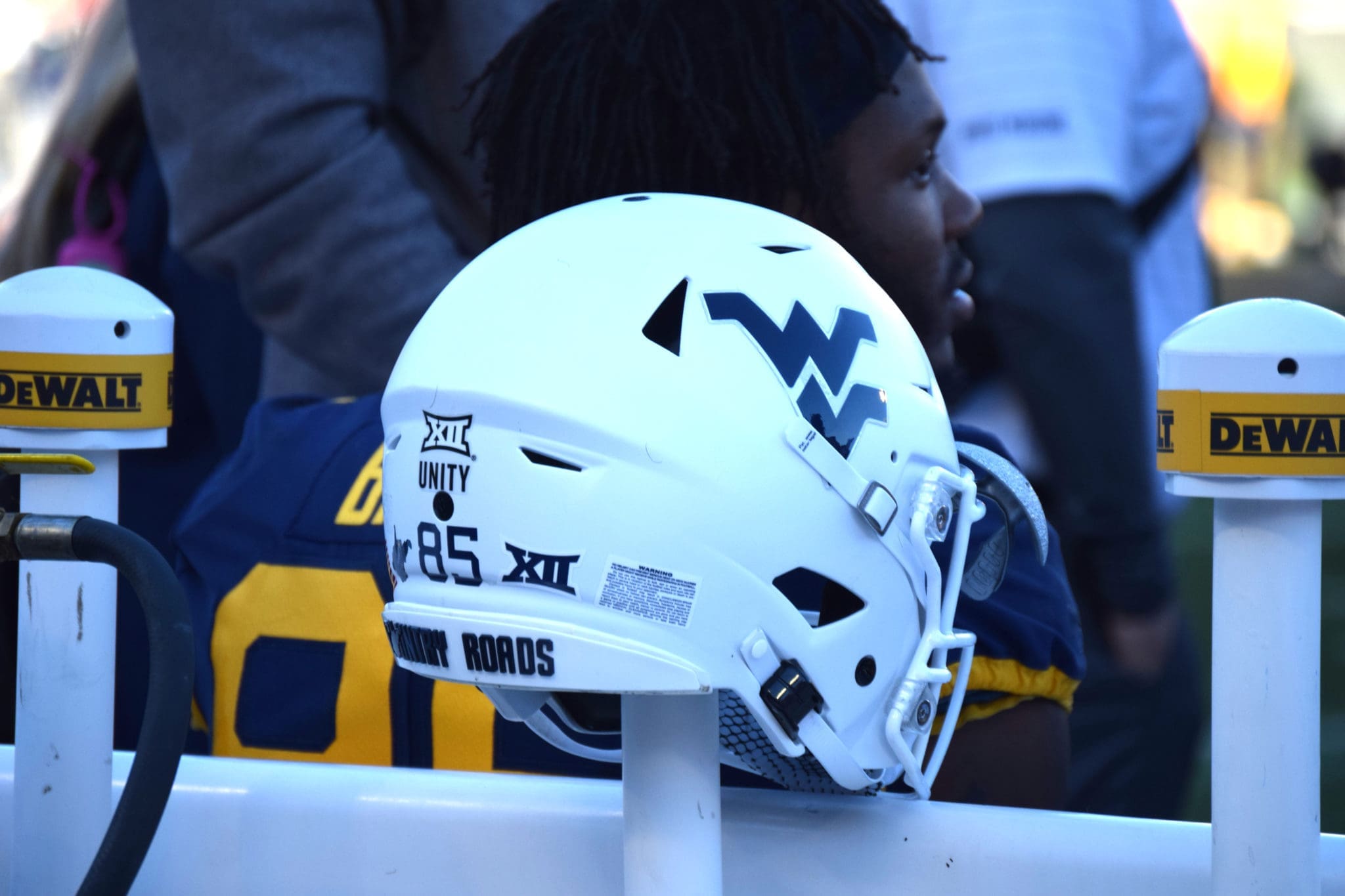 WVU football White helmet